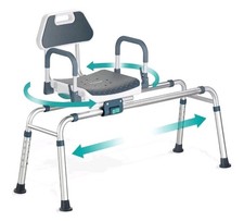 Silla de ducha deslizante bañera con banco de asiento giratorio para ancianos Pelegon STB1-caja abierta