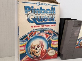 Pinball Quest (Nintendo NES, 1990) w Box Tested Working