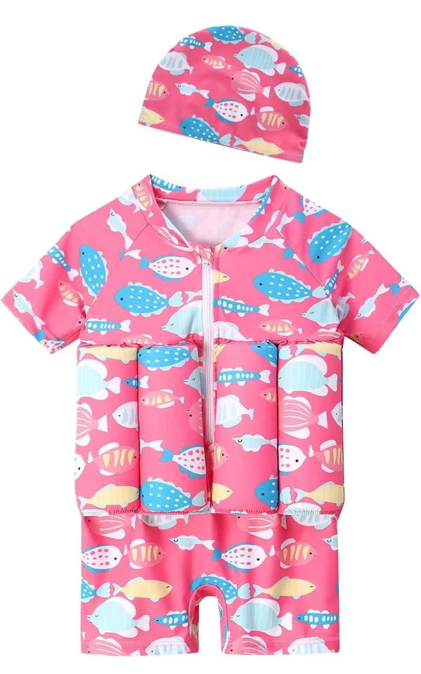 Kinder Schwimmanzug Badebekleidung Badeanzug Schwimmweste Baby Sommer