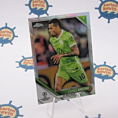 Lukas Nmecha   Refractor Topps Chrome UCL 2021/2022 VfL Wolfsburg DFB