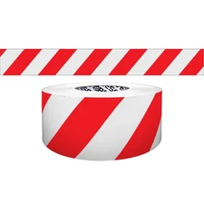 [NO ADHESIVE] Presco Solids & Stripes Barricade Tape: 3 in. x 1000 ft. / 2 mil t