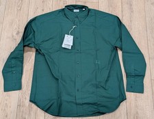  840 Mens BURBERRY Cotton Oxford EKD Logo LS Button Up Shirt Green Large
