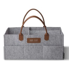 Baby Diaper Caddy Organizer, Nursery Storage for Changing Table and Car, Port...