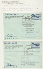&Ouml;sterr.Aerogramm zu S 7,-- geflogenj mkit AUA Salzburg-Amsterdam+SAS WIEN.Kopen