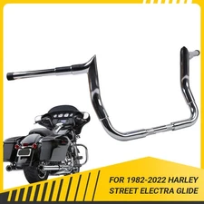 14" Meathook Ape Hanger Handlebar Chrome For Harley Street Glide Electra Glide 