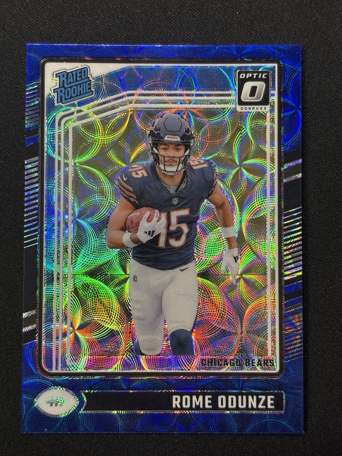 2024 Panini Donruss Optic - Rated Rookie Rome Odunze #286 Blue Scope Prizm (RC)
