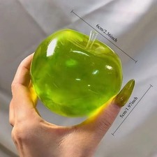 Squishy Green Apple Stress Ball Soft Fidget Sensory Toy for ADHD Autism Slow Reb