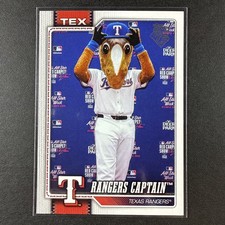 Rangers Captain 2026 Topps Series 1 Celebration Mascot #M-12 Texas Rangers 
