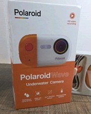 Polaroid Wave Underwater Camera Waterproof Action Cam Orange White Open Box