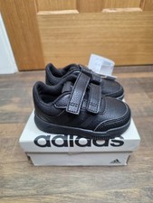 Adidas Tensaur Black Kids Trainers Size 4