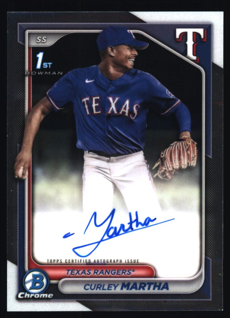 2024 Bowman Chrome #CPA-CM Curley Martha Prospect Auto Rangers
