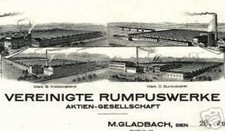 18€ zlot 10 x akcje United Rumpus Werke 1941 MönchenGladbach Waldniel tekstylia