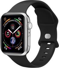 Soft Silicone Strap Compatible with Apple Watch Series 7 44mm Waterproof