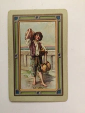 4 Antique Narrow Named “ANTONIO” Playing Cards,Congress 606 c.1925
