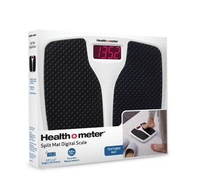 Health o meter Split Mat Digital Scale, 400 lbs Capacity, LED Display