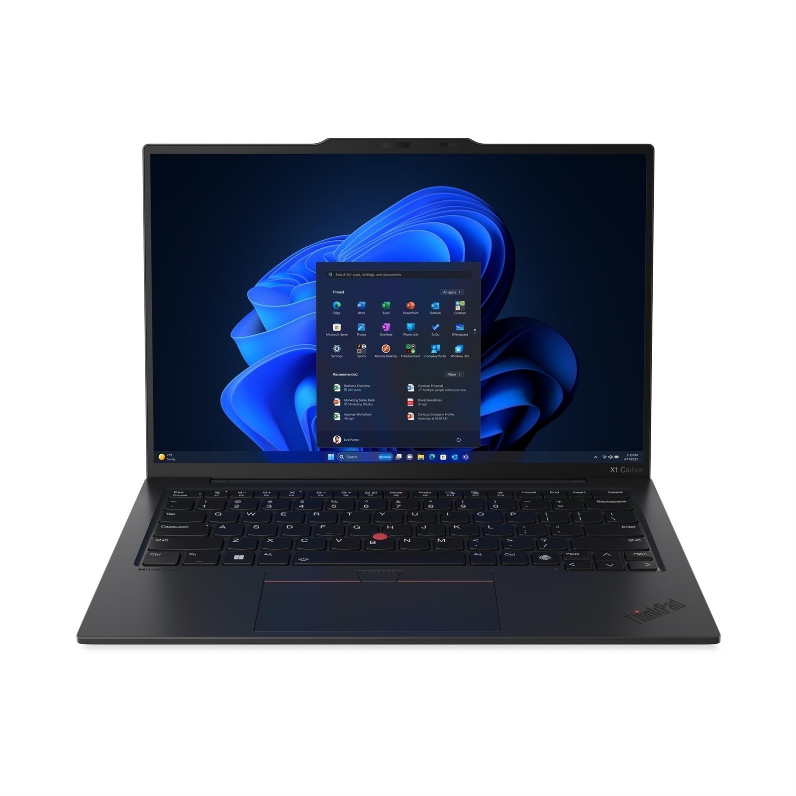 Lenovo THINKPAD X1 CARBON GEN 12, 14-Inch Laptop, with Intel Core Ultra 7, 2TB Solid State Drive (SSD), Windows 11 Home