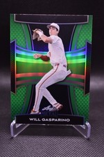 Will Gasparino /7 2025 Leaf Metal Green Prismatic UT Longhorns MLB Prospect