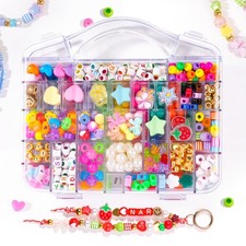 DIY Bag Charm Making Kit Bead Keychain Making Kit Letter Beads for Christmas ...
