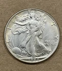 1944 Liberty Walking Half Dollar AU About Uncirculated Silver 50c Coin   F1033np