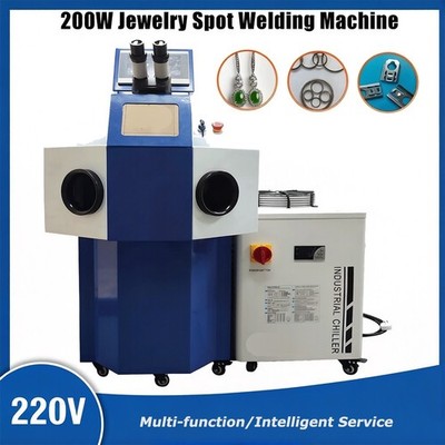 220V Jewelry Spot Welding Machine Laser Solder Machine For Gold Silver Metal200W
