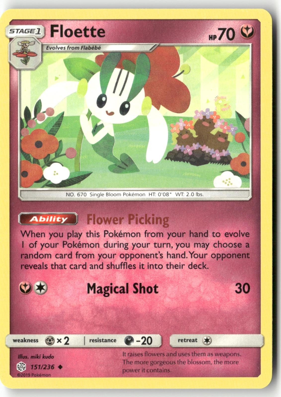 Floette 151/236 Pokemon English Cosmic Eclipse 2019