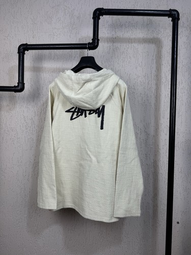 NWT Nike x Stussy NRG Pullover Hoodie Natural SS22 Fossil Unisex Size L Beige - Picture 5 of 15