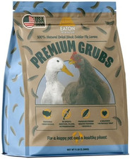 Premium Grubs, USA Grown Dried Black Soldier Fly Larvae, High Calcium Treat for