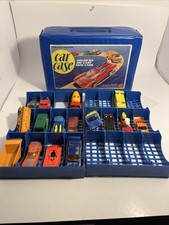 Lot of 16 Vintage Hot Wheels Zylmex Matchbox Cars 24 Car Collector s Case