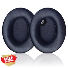 Sony WH-1000XM4 Replacement Ear Pads Blue Protein Leather Cushions