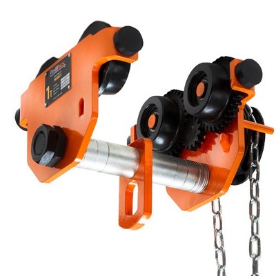 Heavy Duty 1 Ton Manual Chain Trolley 2000 lb Geared Prowinch