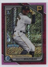2024 Bowman Chrome Prospects Fuchsia Shimmer Refractor /199 Bralyn Brazoban 0r6k