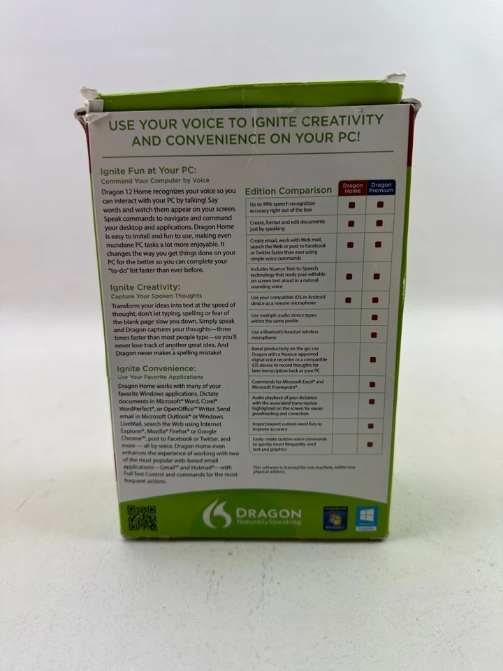 Nuance Dragon Naturally Speaking 12 Home Edition Speech Recognition Software - Image 3 of 4