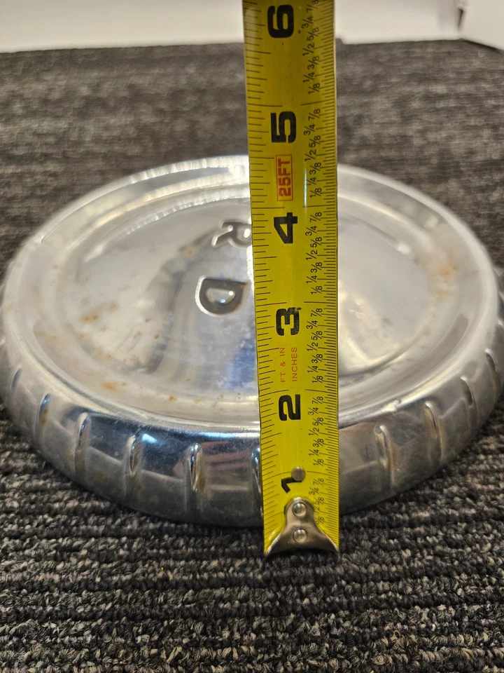 (QTY 2) Falcon Dog Dish Hub Cap Center Hub Cap For 50's 1960s Vintage Ford *USED - Image 2 of 4