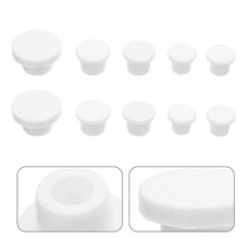 White Silicone Reusable Shaker Stopper Plugs for Salt Pepper Bottles