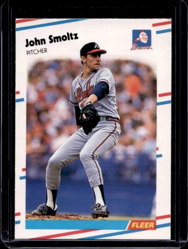 1988 Fleer Update John Smoltz Rookie RC #U-74 Braves