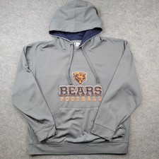 Chicago Bears Sweatshirt Mens Medium Gray NFL Football Hoodie NFL Team Apparel