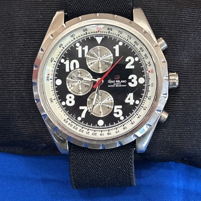 Gino Milano Chronograph. New Battery. Nice.   Chronograph Does Not Function