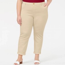 Tommy Hilfiger TH Flex Hampton Chino Pants Womens 22W Khaki Stretch NEW