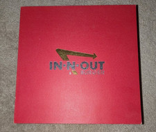 RARE IN-N-OUT VINTAGE PLATE (RED) GIFT To Employees FROM OWNERS IN-N-OUT BURGER 