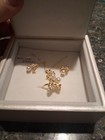Gold Over Sterling Necklace Earring Ring Set with 18 In.  Box S925 Sz 7.5 Ring — photo 1