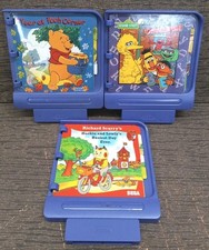 Lot of 3 Sega Pico Storyware Games Richard Scarry Year At Poohs Sesame Street