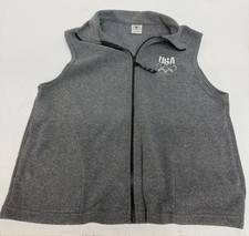 United States Olympic Committee Official Gray Full Zip Fleece Vest Size M