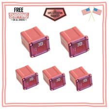 30A Low Profile JCASE Fuse Automotive FMX Fuse for Trucks Cars SUVs 5 Pack