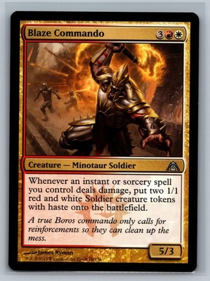 Magic The Gathering Dragon's Maze Blaze Commando #56/156 MTG TCG CCG