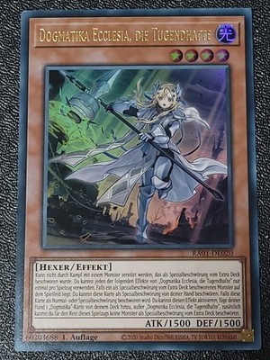 Dogmatika Ecclesia, die Tugendhafte   RA01-DE020   Yu-Gi-Oh!   Ultra Rare   NM