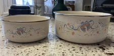 International Marmalade enamel bowls 