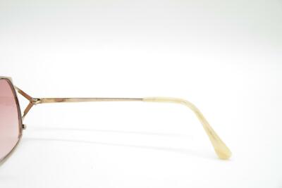 Lunettes De Soleil Vintage Flair 332 - Cadre Or, Verres Violet/bleu - Forme Ovale - NOS (neuf Ancien Stock)