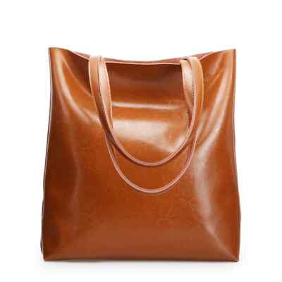 Echtleder Tasche für Damen - große Vintage Schultertasche Handtasche, weiches Rindsleder