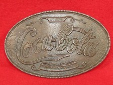 Vintage 1970's Coca Cola Belt Buckle 5 Cents at Fountains Coke Collectors