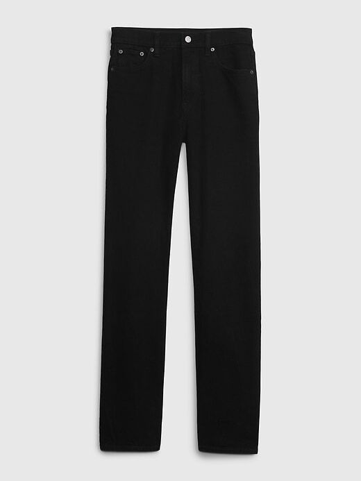 Gap 90's Straight High Rise Jeans Size 28/6 Short True Black